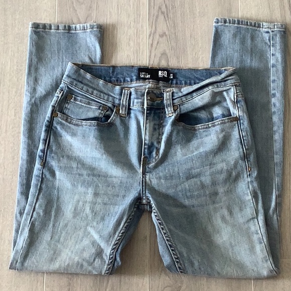 RSQ LIGHTWASHED IBIZA EXTREME SKINNY JEANS Size 13 R